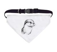 Azeeda Large 'Otter Portrait Side View' Dog/Cat/Pet Bandana (PD00066420)