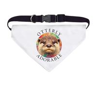 Azeeda Large 'Otterly Adorable Otter Portrait' Dog/Cat/Pet Bandana (PD00067288)
