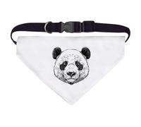 Azeeda Large 'Panda Head' Dog/Cat/Pet Bandana (PD00069720)