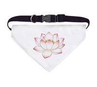 Azeeda Large 'Pastel Lotus Flower' Dog/Cat/Pet Bandana (PD00077116)