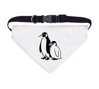 Azeeda Large 'Penguin Mother & Chick' Dog/Cat/Pet Bandana (PD00071042)