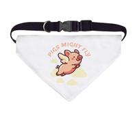 Azeeda Large 'Pigs Might Fly' Dog/Cat/Pet Bandana (PD00073276)