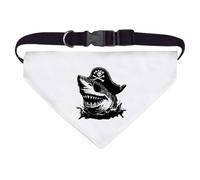 Azeeda Large 'Pirate Shark ' Dog/Cat/Pet Bandana (PD00071516)