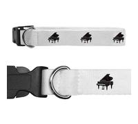 Azeeda Large 'Pixel Style Grand Piano' Dog Collar (PR00079170)