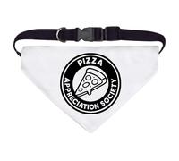 Azeeda Large 'Pizza Appreciation Society' Dog/Cat/Pet Bandana (PD00070314)