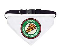 Azeeda Large 'Pizza Appreciation Society' Dog/Cat/Pet Bandana (PD00070316)