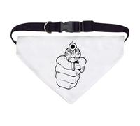 Azeeda Large 'Point Blank' Dog/Cat/Pet Bandana (PD00081164)