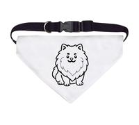 Azeeda Large 'Pomeranian Dog' Dog/Cat/Pet Bandana (PD00066460)