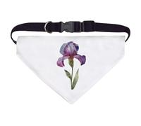 Azeeda Large 'Purple Iris Flower ' Dog/Cat/Pet Bandana (PD00082284)