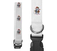 Azeeda Large 'Rat with Strawberry Baskets' Dog Collar (PR00084760)