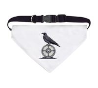 Azeeda Large 'Raven on Viking Shield' Dog/Cat/Pet Bandana (PD00079064)