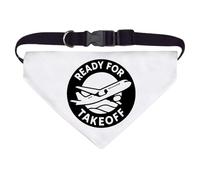 Azeeda Large 'Ready For Takeoff' Dog/Cat/Pet Bandana (PD00068990)
