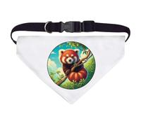 Azeeda Large 'Red Panda On Tree Branch' Dog/Cat/Pet Bandana (PD00074028)
