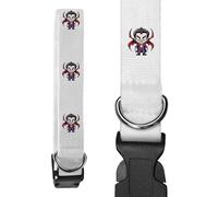 Azeeda Large 'Retro Game Style Vampire' Dog Collar (PR00078084)