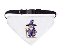Azeeda Large 'Retro Game Style Wizard' Dog/Cat/Pet Bandana (PD00076926)