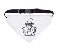 Azeeda Large 'Robed Wizard' Dog/Cat/Pet Bandana (PD00077366)