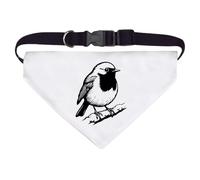 Azeeda Large 'Robin Bird on a Snowy Winter Branch' Dog/Cat/Pet Bandana (PD00072674)