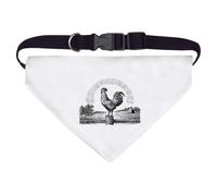 Azeeda Large 'Rooster Crowing on Farm' Dog/Cat/Pet Bandana (PD00072412)