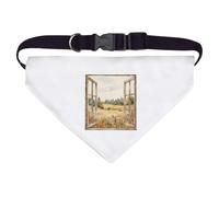 Azeeda Large 'Rustic Window Field View' Dog/Cat/Pet Bandana (PD00072080)