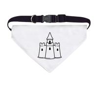 Azeeda Large 'Sand Castle' Dog/Cat/Pet Bandana (PD00081552)