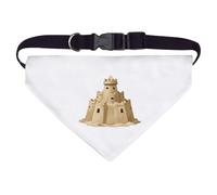 Azeeda Large 'Sand Castle' Dog/Cat/Pet Bandana (PD00081568)