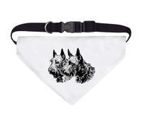 Azeeda Large 'Scottish Terrier Couple' Dog/Cat/Pet Bandana (PD00081848)