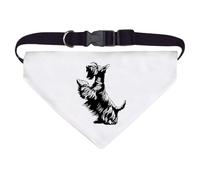 Azeeda Large 'Scottish Terrier on Hind Legs' Dog/Cat/Pet Bandana (PD00066958)