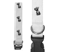 Azeeda Large 'Scottish Terrier Sitting Portrait' Dog Collar (PR00075920)