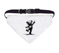 Azeeda Large 'Scruffy Teddy Bear Dancing' Dog/Cat/Pet Bandana (PD00071888)
