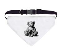 Azeeda Large 'Scruffy Teddy With Ginger Beer' Dog/Cat/Pet Bandana (PD00071898)
