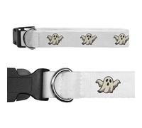 Azeeda Large 'Shocked Cartoon Ghost' Dog Collar (PR00080008)