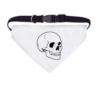 Azeeda Large 'Simple Human Skull' Dog/Cat/Pet Bandana (PD00077152)