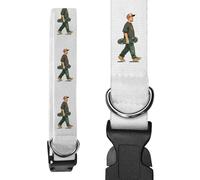 Azeeda Large 'Skateboarder Walking with Skateboard' Dog Collar (PR00071464)