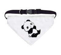 Azeeda Large 'Sketchy Cute Panda Sitting ' Dog/Cat/Pet Bandana (PD00069664)