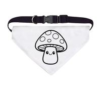 Azeeda Large 'Smiling Mushroom' Dog/Cat/Pet Bandana (PD00071094)