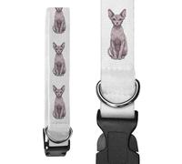 Azeeda Large 'Sphynx Cat' Dog Collar (PR00075866)