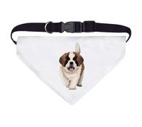 Azeeda Large 'St Bernard Puppy Dog' Dog/Cat/Pet Bandana (PD00067156)