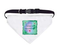 Azeeda Large 'Start Each Day With A Grateful Heart' Dog/Cat/Pet Bandana (PD00072940)