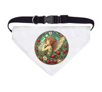 Azeeda Large 'Strawberry Garden Fairy' Dog/Cat/Pet Bandana (PD00068542)