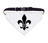 Azeeda Large 'Stylised Fleur De Lis' Dog/Cat/Pet Bandana (PD00083266)