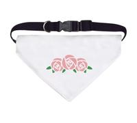 Azeeda Large 'Stylised Pink Roses' Dog/Cat/Pet Bandana (PD00085150)