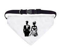 Azeeda Large 'Stylish Bride & Groom' Dog/Cat/Pet Bandana (PD00080806)