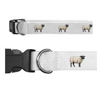 Azeeda Large 'Suffolk Sheep' Dog Collar (PR00077880)