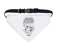 Azeeda Large 'Super Pooper' Dog/Cat/Pet Bandana (PD00071796)