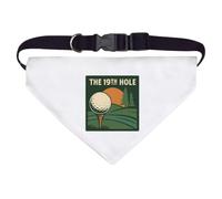 Azeeda Large 'The 19th Hole Golf' Dog/Cat/Pet Bandana (PD00068078)