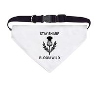 Azeeda Large 'Thistles Stay Sharp Bloom Wild' Dog/Cat/Pet Bandana (PD00068326)