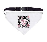 Azeeda Large 'Three for a Girl' Dog/Cat/Pet Bandana (PD00084724)