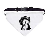 Azeeda Large 'Tibetan Terrier Portrait' Dog/Cat/Pet Bandana (PD00081924)