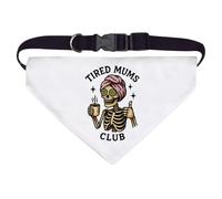 Azeeda Large 'Tired Mums Club' Dog/Cat/Pet Bandana (PD00070998)