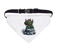 Azeeda Large 'Troll on Rock' Dog/Cat/Pet Bandana (PD00082152)